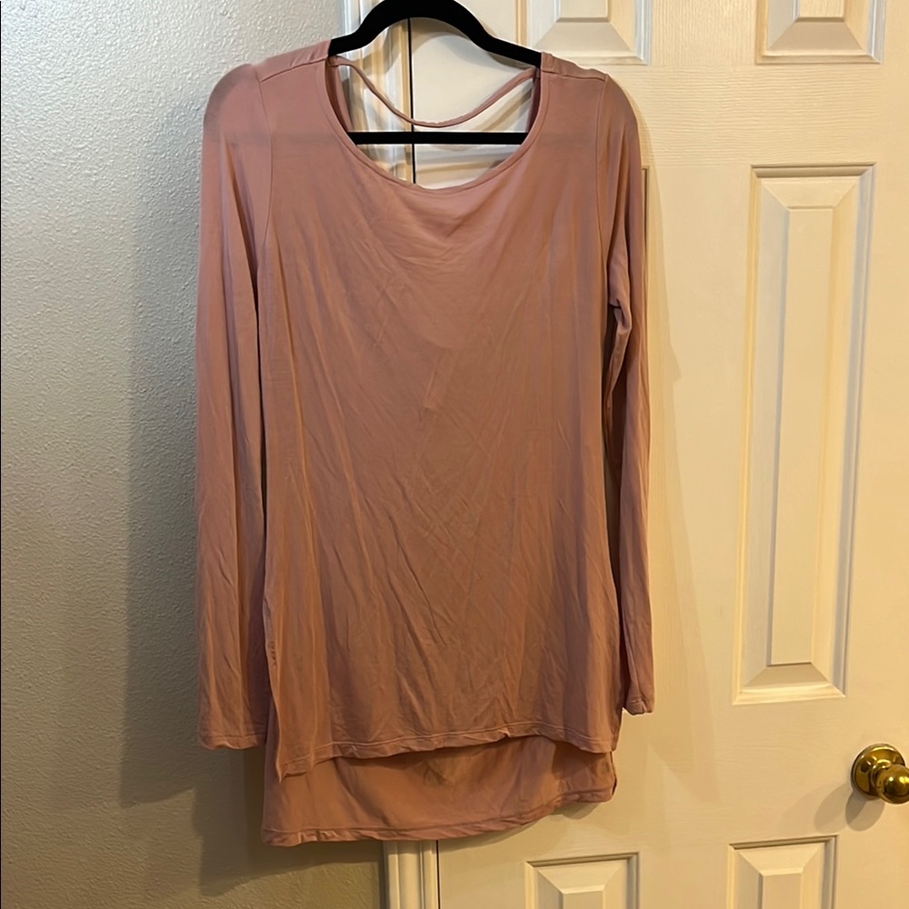 Fabletics Pink Long Sleeve Women's Top